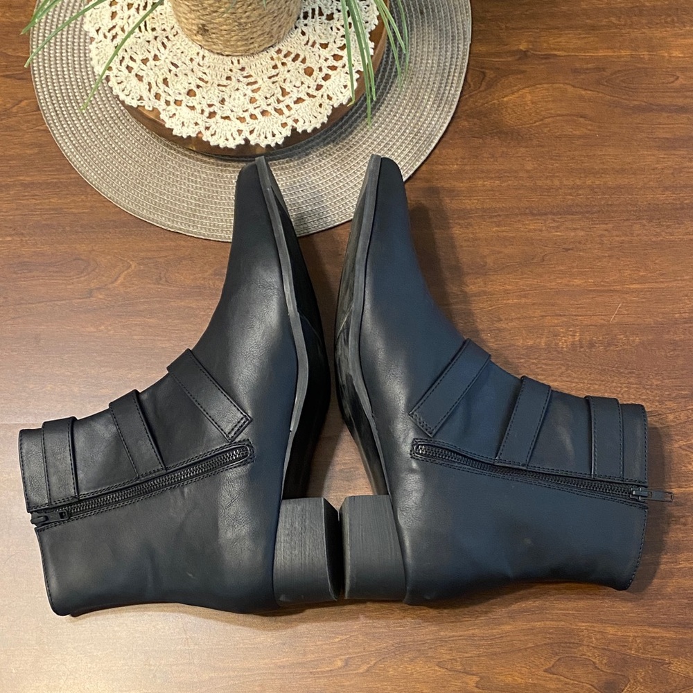 DEMONIA WARLOCK-50-C Men's Black Leather Ankle Boots size 14 - Picture 7 of 8